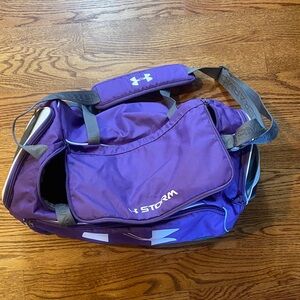 Under Armour Purple Sports Duffle Bag